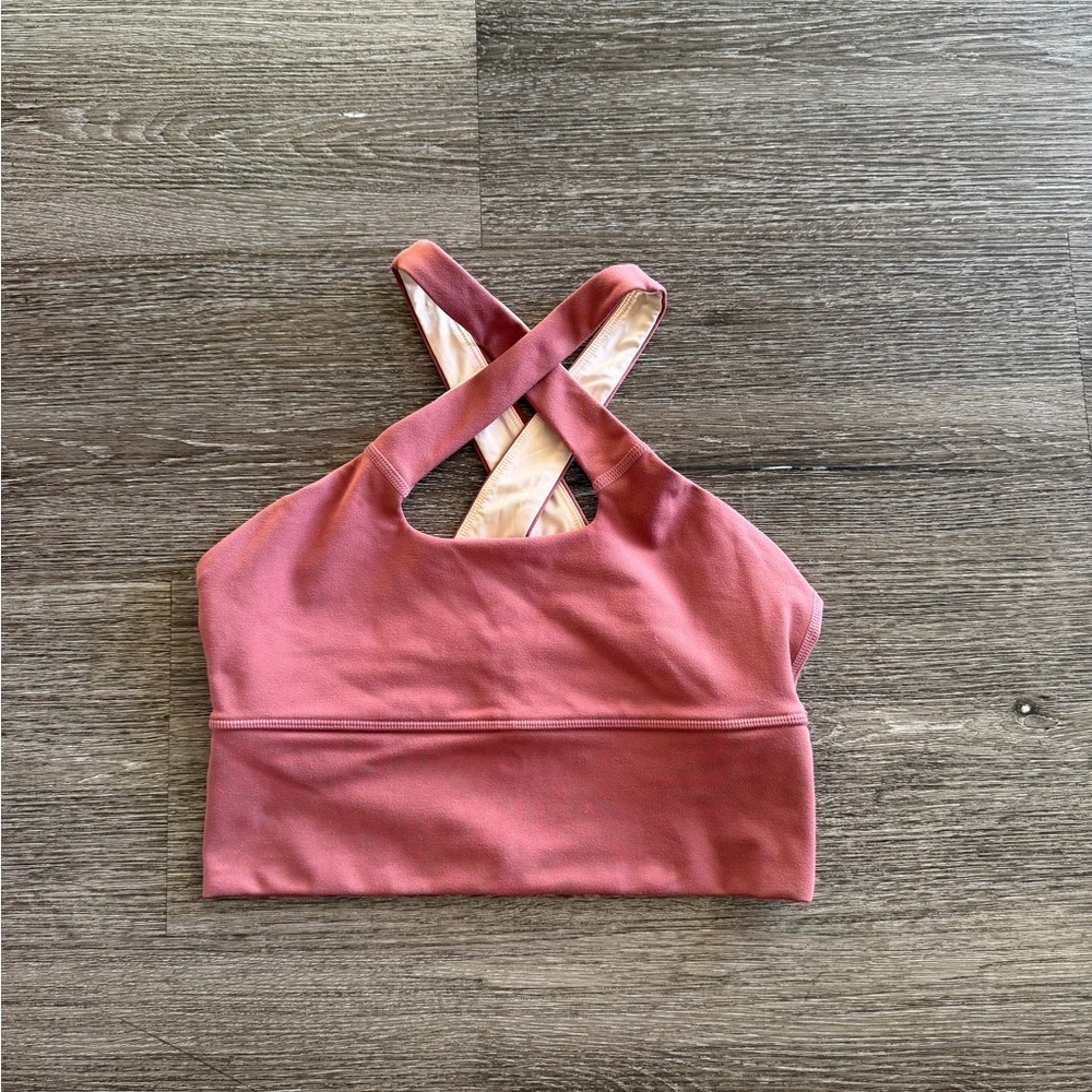 FTP Mauve Cross-Back Sports Bra